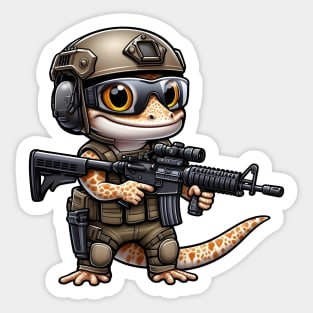 Tactical Gecko Sticker